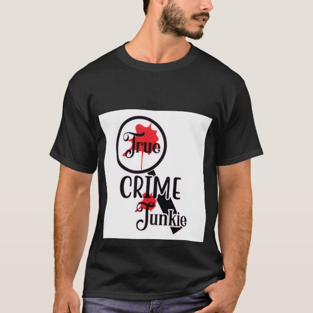 Camiseta True Crime Junkie Men's T-Shirt (Frente)