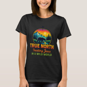 Camiseta True North Vbs 2025 Confiar em Jesus Deserto Crist