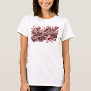Camiseta TRUE TO WINE Rosa Divertida