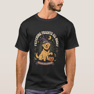 Camiseta Trufes de Abóbora do Retriever Dourado de Hallowee