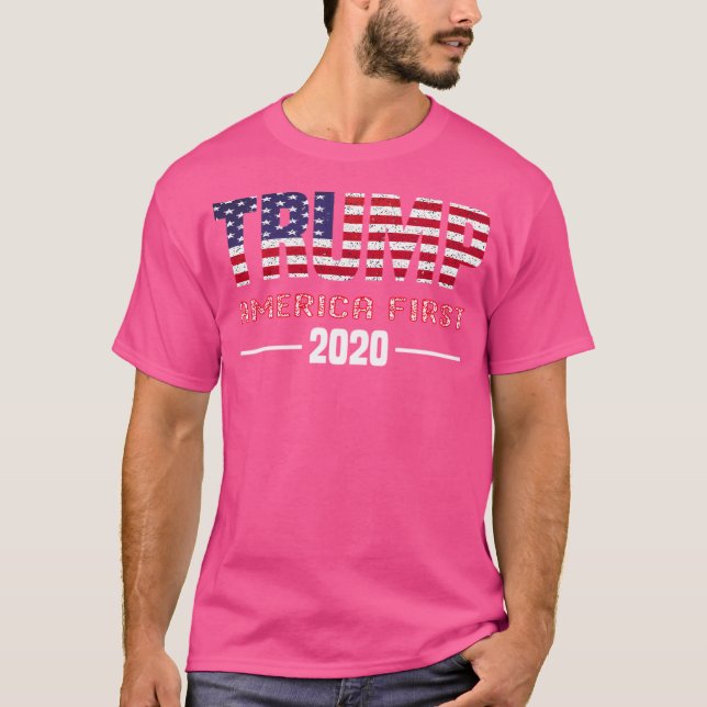 Camiseta Trump 2020 America First (Frente)