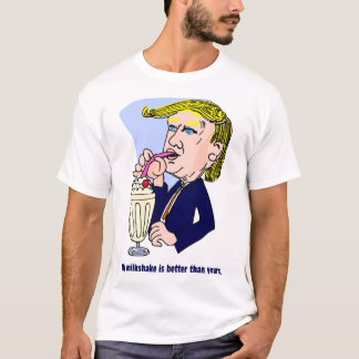 Camiseta Trump 2020 - Meu milkshake é melhor que o seu