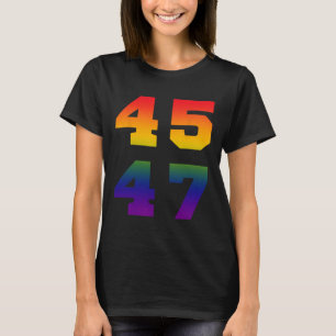 Camiseta Trump 2024 45 47 Sinalizador do Orgulho Lgbt Rainb