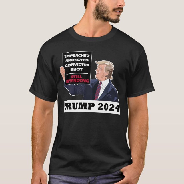 Camiseta Trump 2024 Ainda Presidente Eleito EUA (Frente)