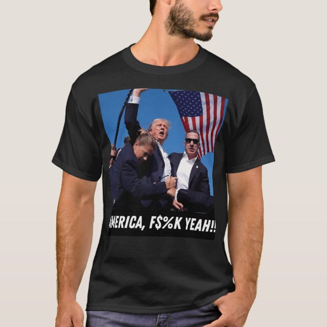 Camiseta Trump 2024 America Fk Sim (Frente)