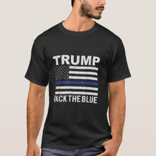 Camiseta Trump 2024 Back The Blue Thin Blue Line USA Flag T