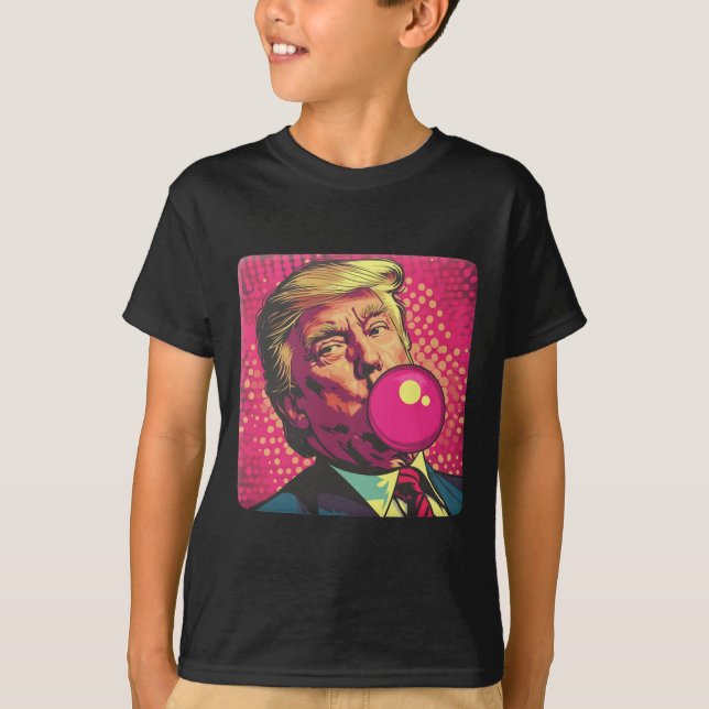 Camiseta Trump 2024 Bubble Gum Pop (Frente)