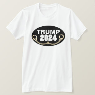 Camiseta Trump 2024 Com Algemas