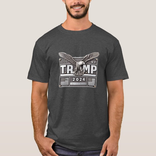 Camiseta TRUMP 2024 com uma águia (Frente)