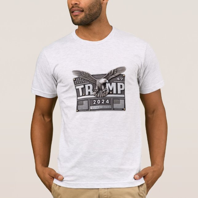 Camiseta TRUMP 2024 com uma águia (Frente)