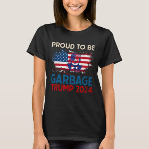 Camiseta Trump 2024 Eleições Orgulhosas Para Votar O Lixo T