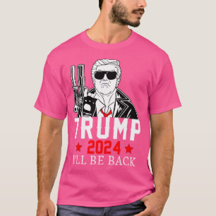 Camiseta Trump 2024 Estarei De Volta No Dia Da Eleição Lega