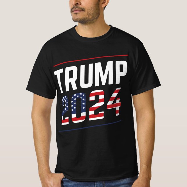 Camiseta Trump 2024 Fan Design  (Frente)