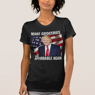 CAMISETA TRUMP 2024 FAZER BARATO NOVAMENTE PARA OS GROCERIE