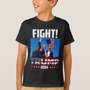 Camiseta Trump 2024 Fight Fist Rally Trump Rally 2024 Ameri