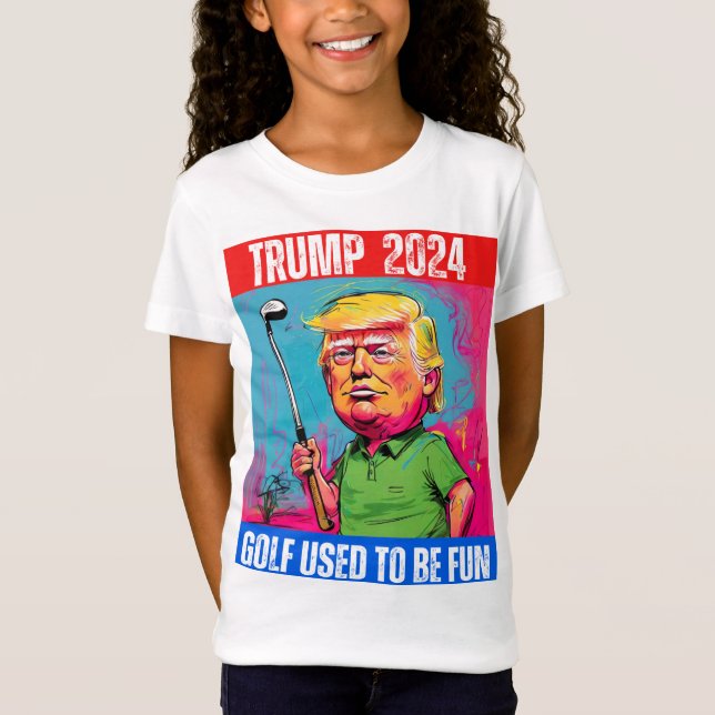 CAMISETA TRUMP 2024 GOLFE ERA DIVERTIDO (Frente)