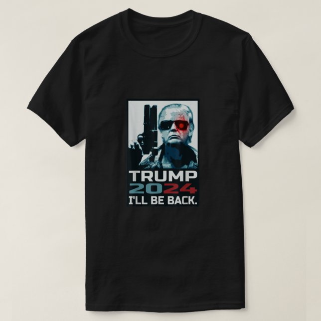 Camiseta Trump 2024 I 39 Estará De Volta Eleito Donald Trum (Frente do Design)