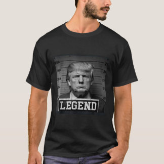Camiseta Trump 2024 Legenda do Presidente Mugshot T-SHIRT