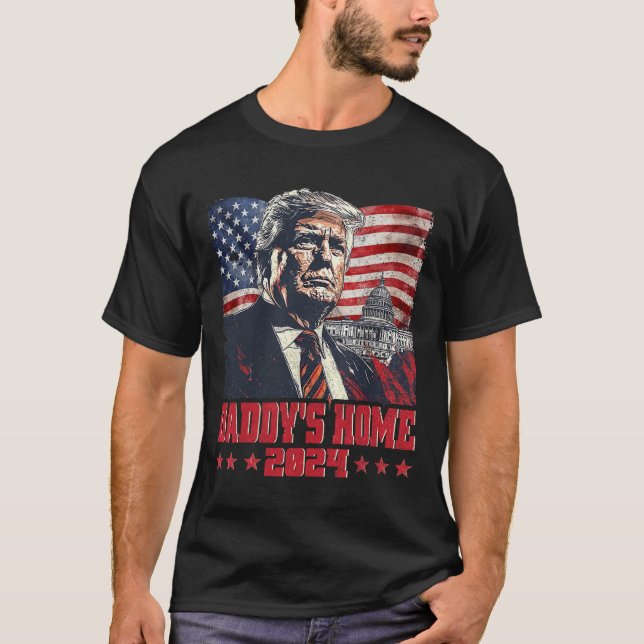 Camiseta Trump 2024 Leve a América Ck Home Trump Pink (Frente)