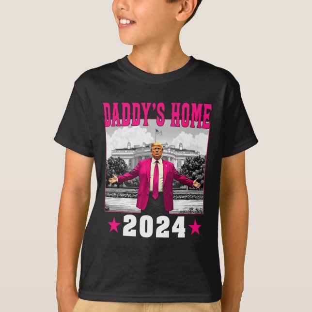 Camiseta Trump 2024 Leve a América Ck Home Trump Pink (Frente)