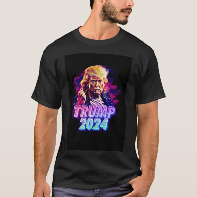 Camiseta Trump 2024 - miami vice (Frente)