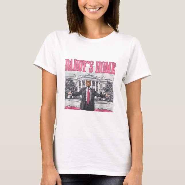 Camiseta Trump 2024 Pai Eleitoral Rosa (Frente)