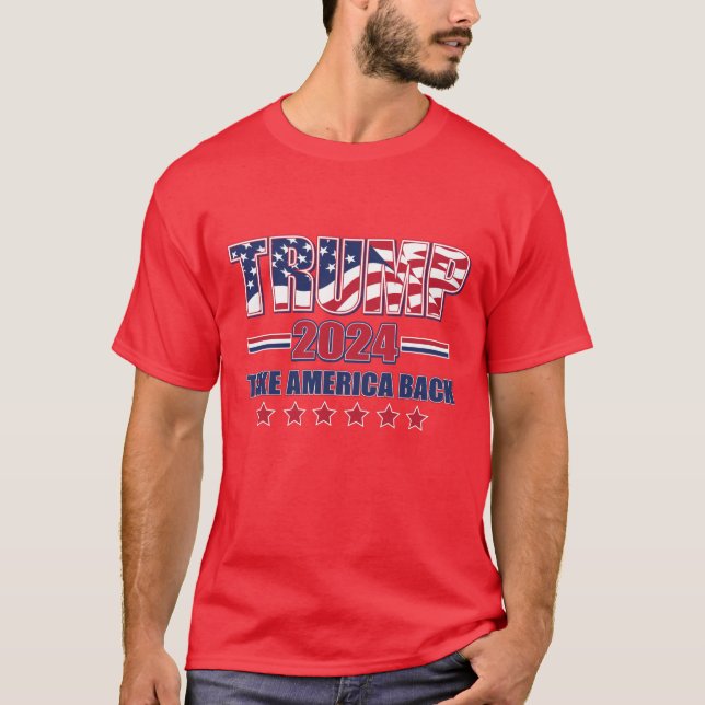 Camiseta Trump 2024 Retire a América (Frente)