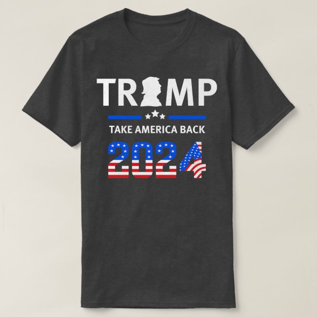 Camiseta Trump 2024 Retire a América (12) (Frente do Design)