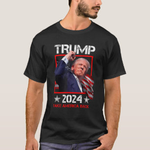 Camiseta Trump 2024 Retire a América do 47º Presidente Amer