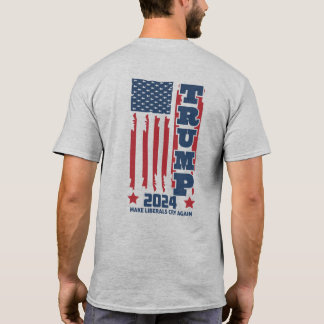 Camiseta Trump 2024 t-shirt "Make Liberals Cry Again"