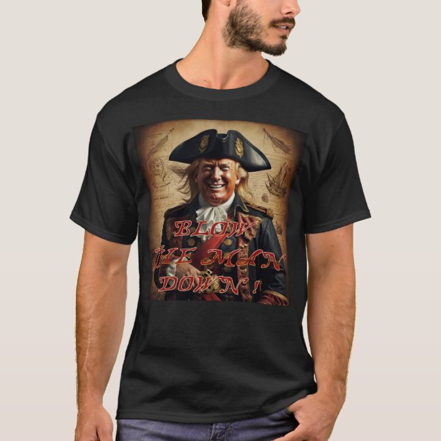 Camiseta Trump 2024 T-shirt pirata (Frente)