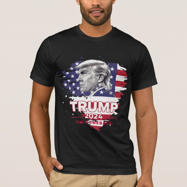 Camiseta Trump 2024 The Comeback T-Shirt (Frente)
