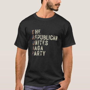 Camiseta Trump 2024 The Republican Une MAGA Part US Flag
