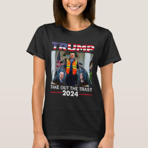Camiseta Trump 2024 Tire O Lixo Engraçado Garbyge