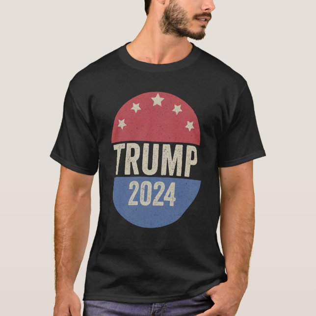 Camiseta Trump 2024 Volta A Votar Engraçada Armadilha Eleit (Frente)