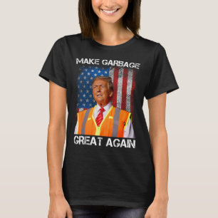 Camiseta Trump 2025 Faça o Lixo ser Grande Novamente Engraç