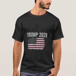 Camiseta Trump 2028 Presidente Americano das Eleições de Ba