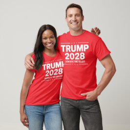 Camiseta Trump 2028 T-Shirt - Reescreva as Regras Patriótic