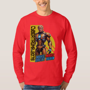 Camiseta Trump 2076 Campanha Presidencial Marciana