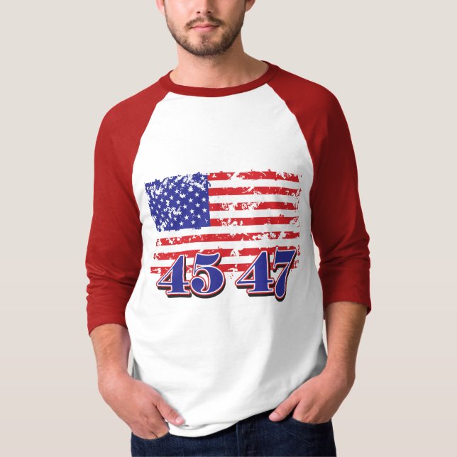 Camiseta Trump 45 47 (Frente)