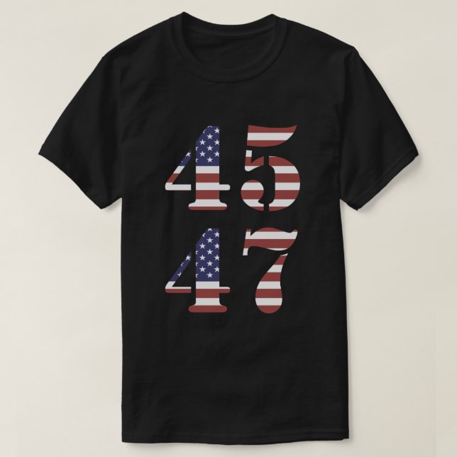 Camiseta Trump 45 47 (Frente do Design)