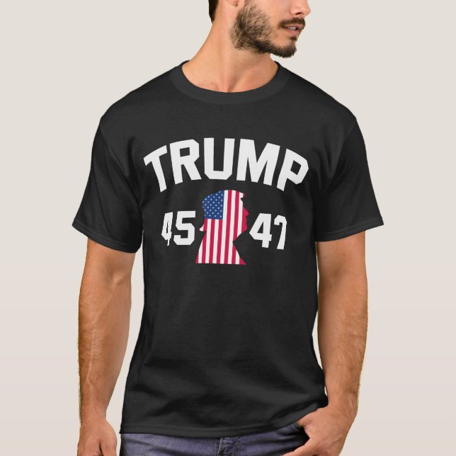Camiseta Trump 45 47 2024 Presidente (Frente)