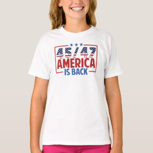 Camiseta Trump 45-47 América está de volta