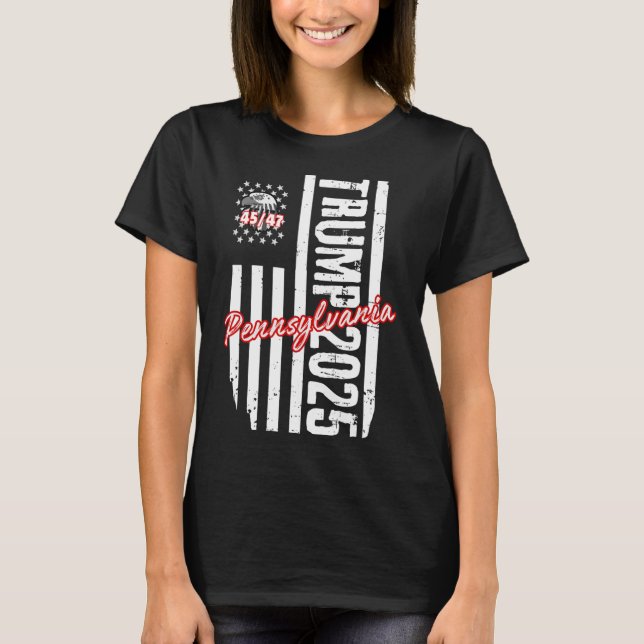 Camiseta Trump 45 47 Pensilvânia Men Women Youth Gifts (Frente)
