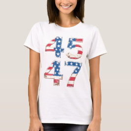 Camiseta Trump 45 47 Tshirt