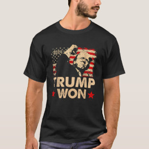 Camiseta Trump 47 JD Vance Venceu 2024 Trump Vance 2025