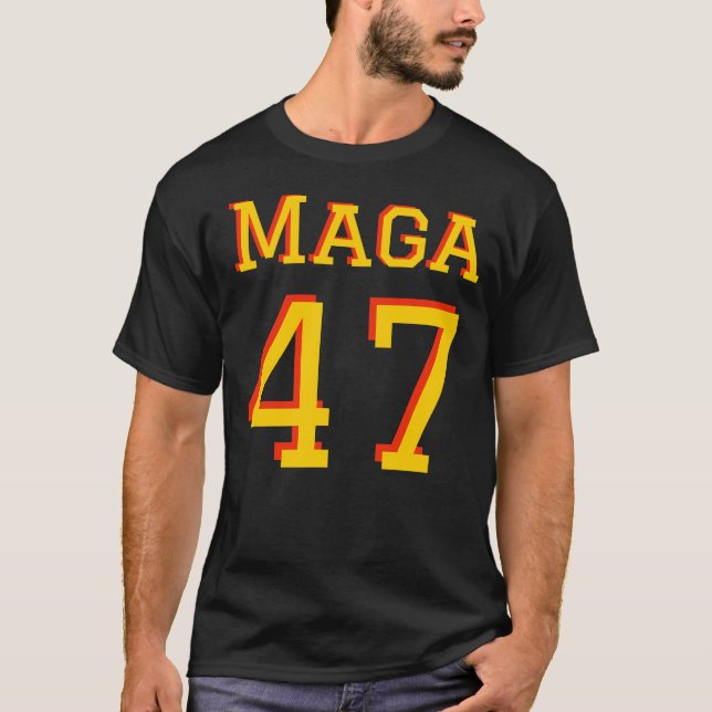 Camiseta Trump 47 MAGA t shirt (Frente)