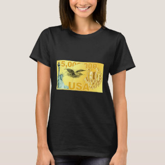 Camiseta Trump 5 Milhões de Dólares Rico Migrante Americano