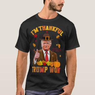 Camiseta Trump Ação de Graças... Eu sou o Trump vencedor 1