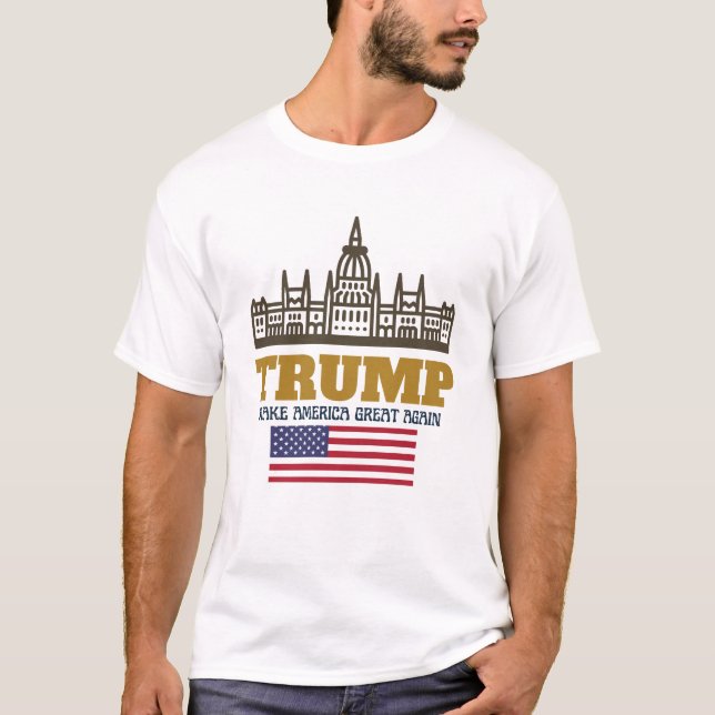 Camiseta Trump Again 2025 – Patriotic Bold Statement Gift  (Frente)